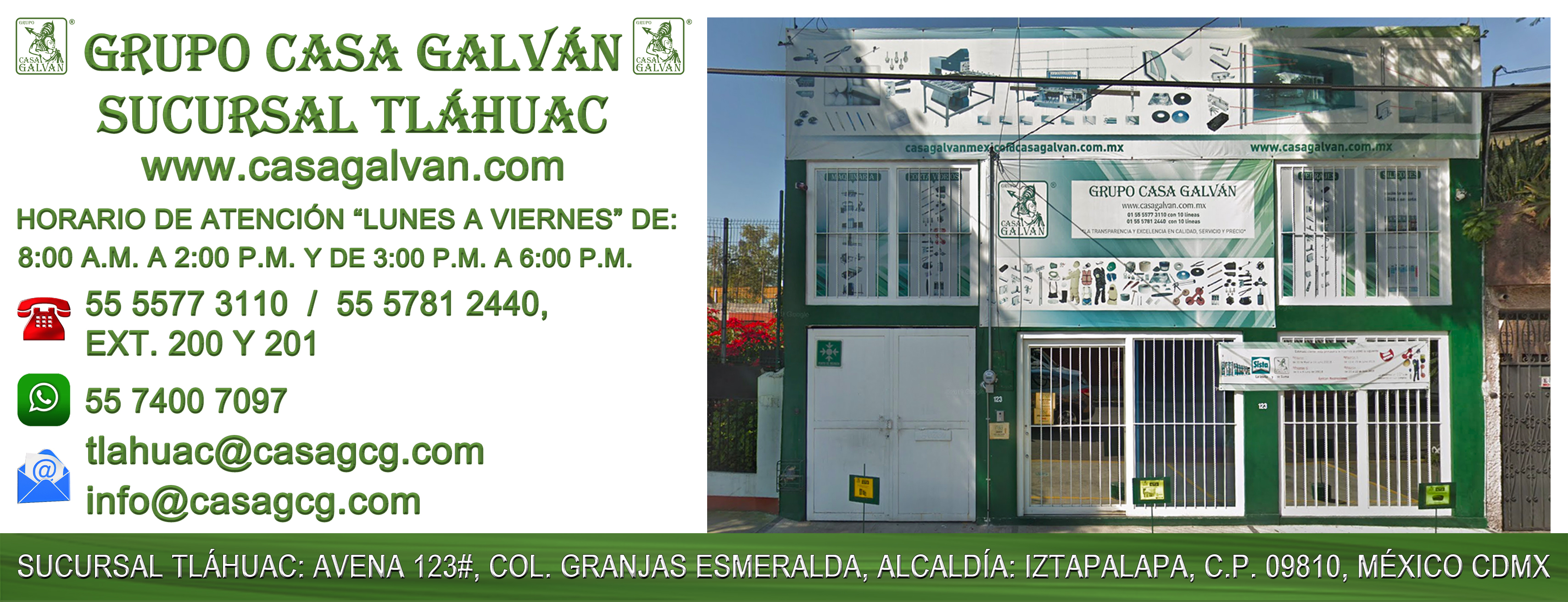 CASA GALVÁN SUCURSAL TLÁHUAC CDMX